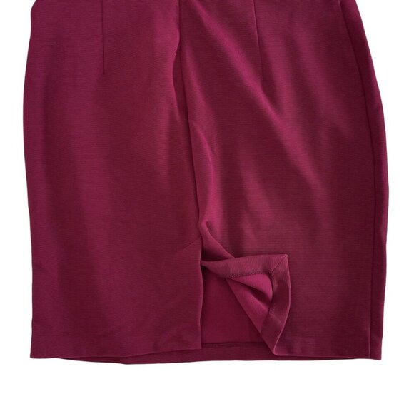 ASOS Curve Dress Size 18 Burgundy Red Holiday Modest Office Career Business Chic - Picture 8 of 16